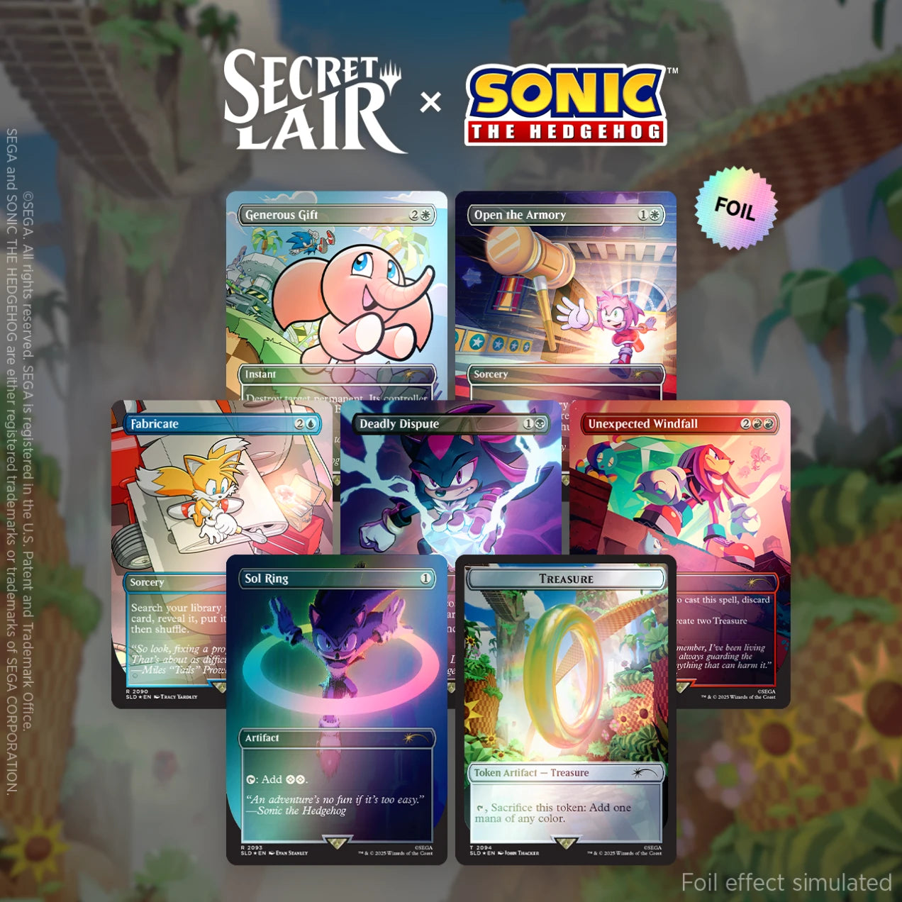 Magic: The Gathering - Secret Lair x Sonic: Chasing Adventure (Foil)