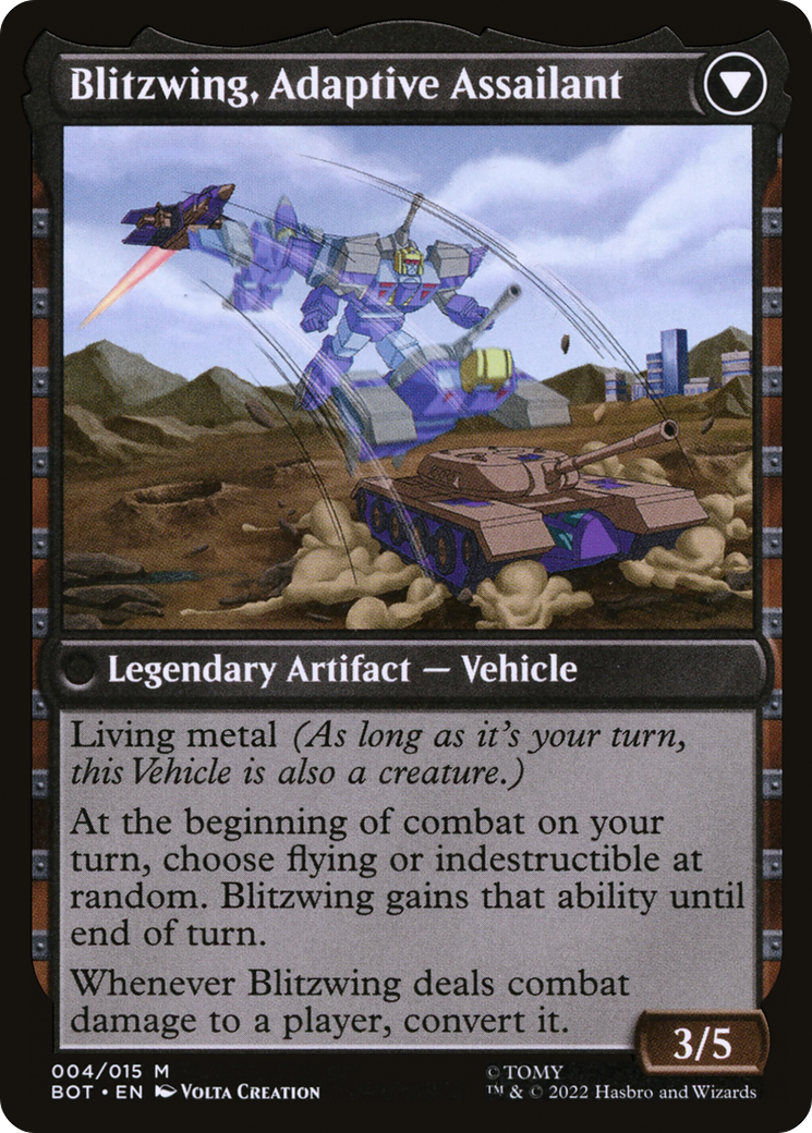 Blitzwing, Cruel Tormentor (BOT-004) - Transformers Foil