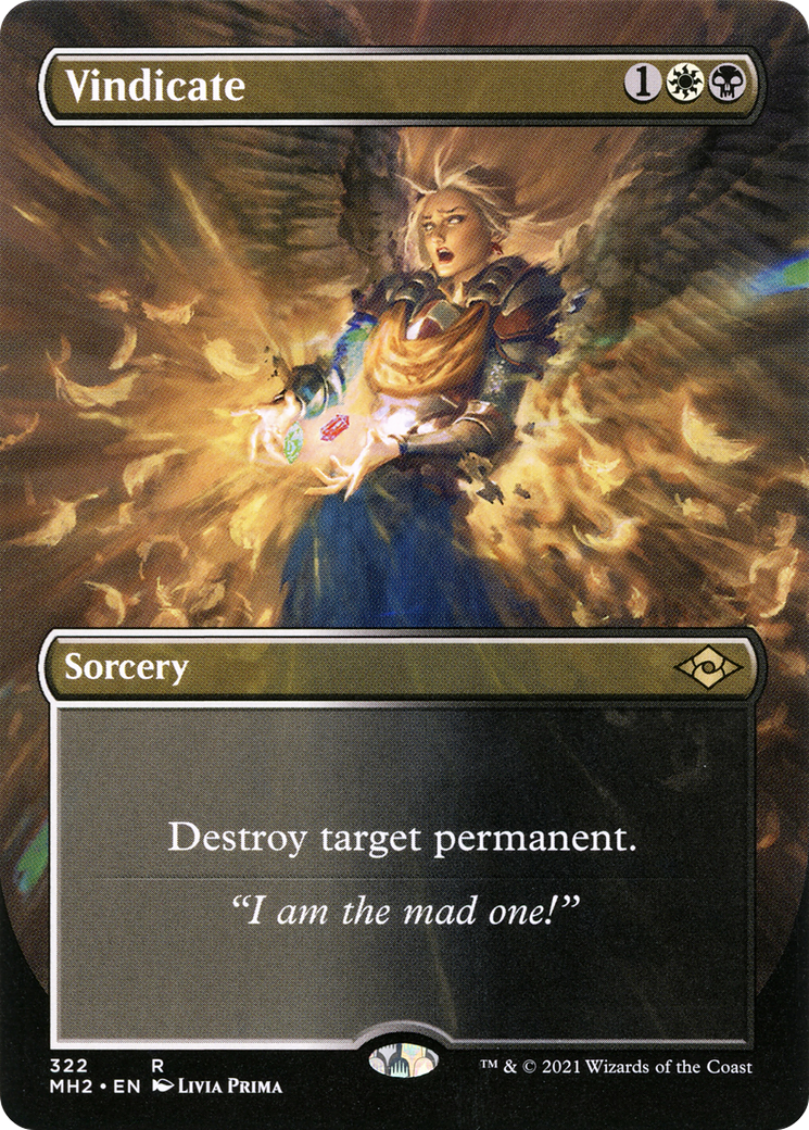 Vindicate (Borderless) (MH2-322) - Modern Horizons 2 (Borderless)