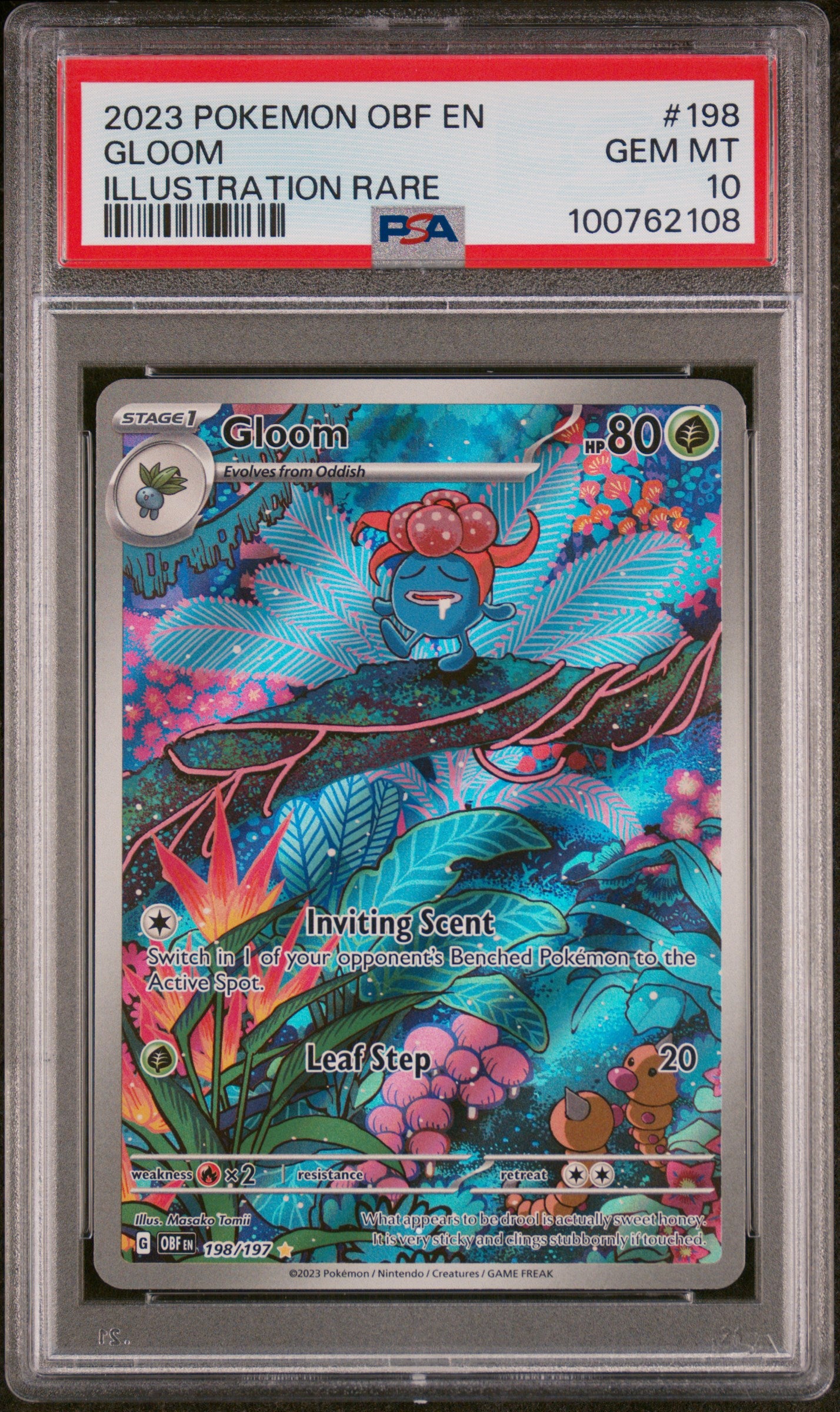 Pokemon - 151 - Gloom - Illustration Rare - PSA 10