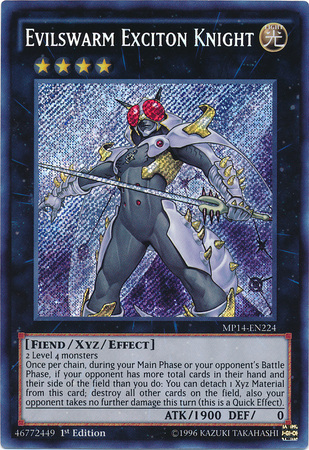 Evilswarm Exciton Knight [MP14-EN224] Secret Rare