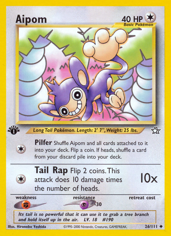 Aipom (26/111) [Neo Genesis 1st Edition]