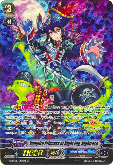 Vampire Princess of Night Fog, Nightrose (G-BT08/S30EN) [Absolute Judgment]