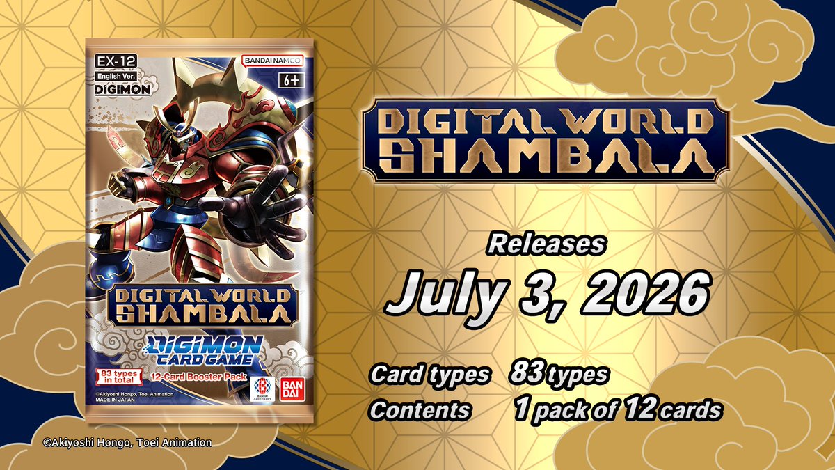 Digimon - Locals 3v3 EX12 Digital World Shambala Booster Box Tournament - July 5th 2026 - 1:00pm