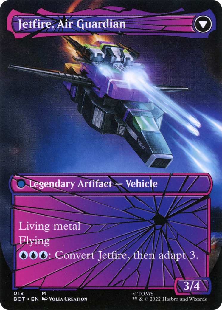 Jetfire, Ingenious Scientist (Shattered Glass) (BOT-018) - Transformers (Borderless)