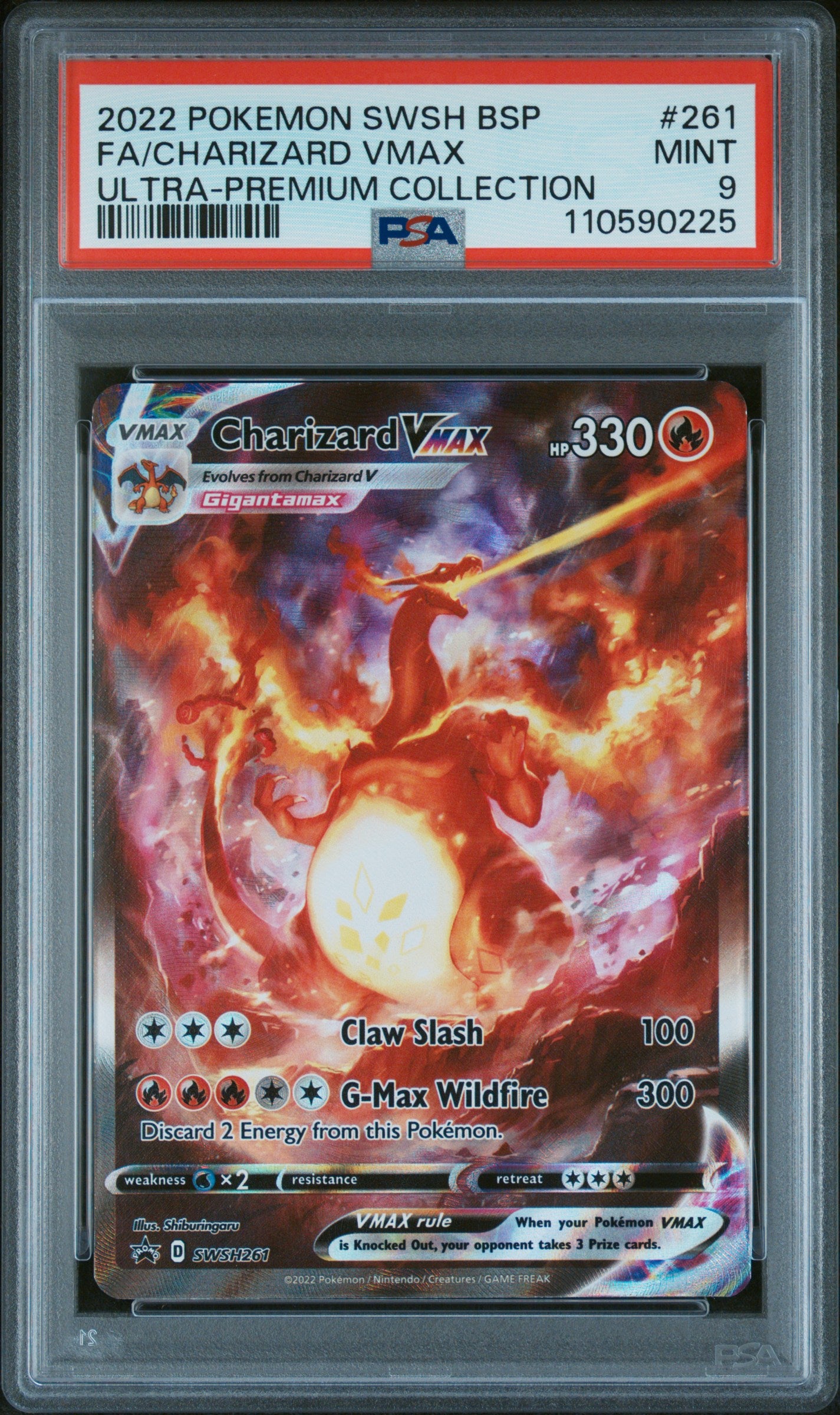 Pokemon - Promo - Charizard VMAX - SWSH261 - PSA 9