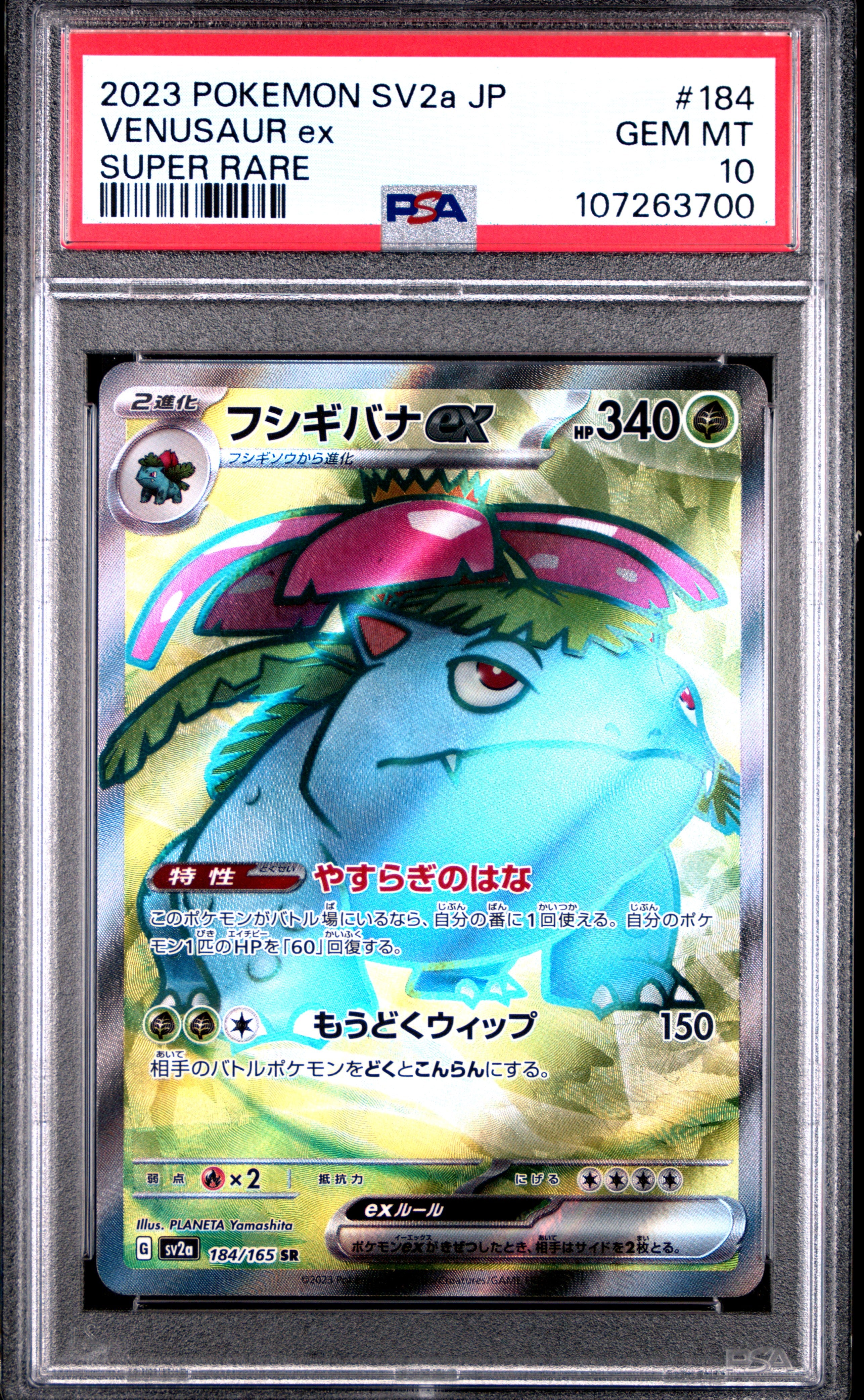 Pokemon - Japanese 151 - Venusaur ex - Super Rare - PSA 10