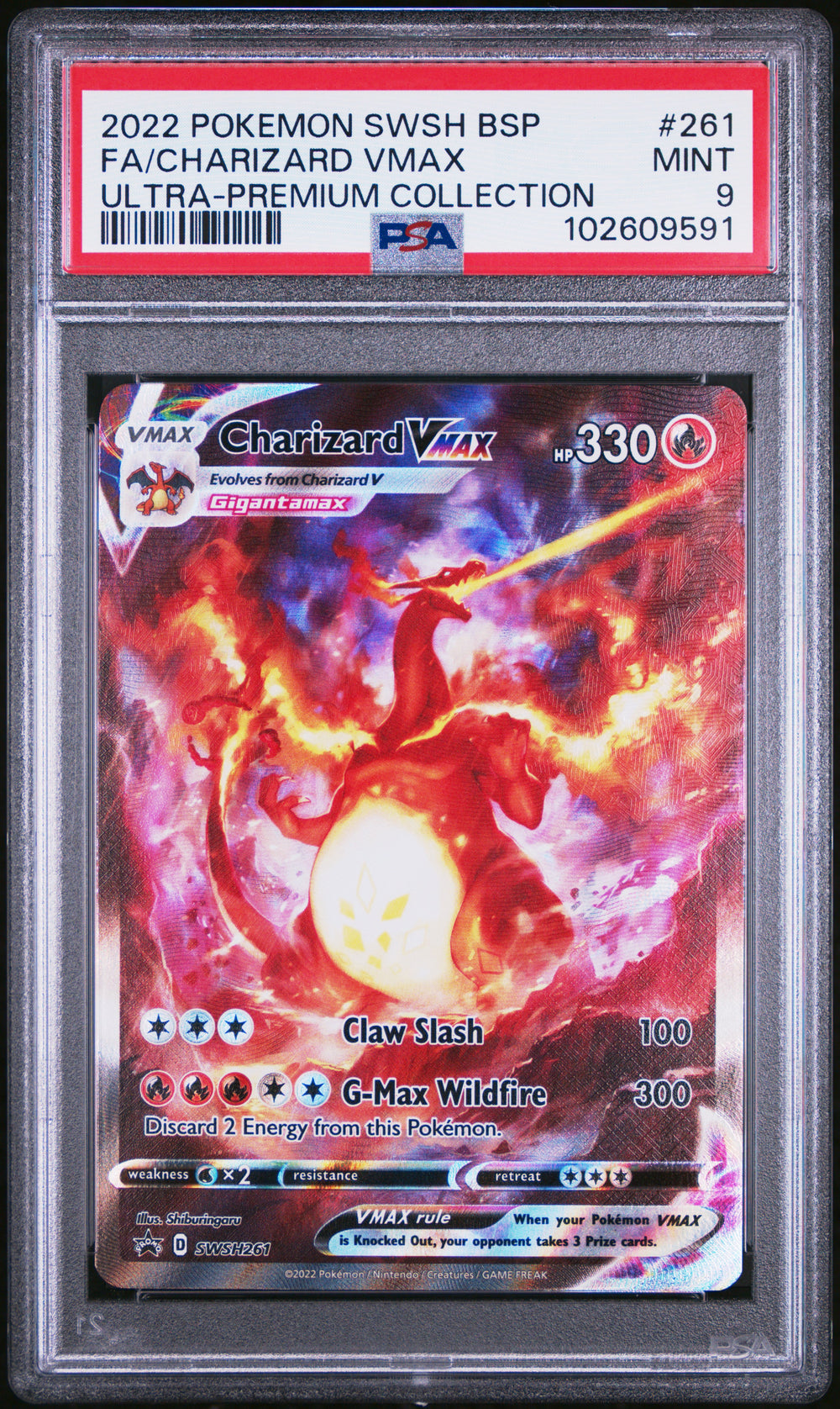 Pokemon - Charizard VMAX - Black Star Promo - PSA 9