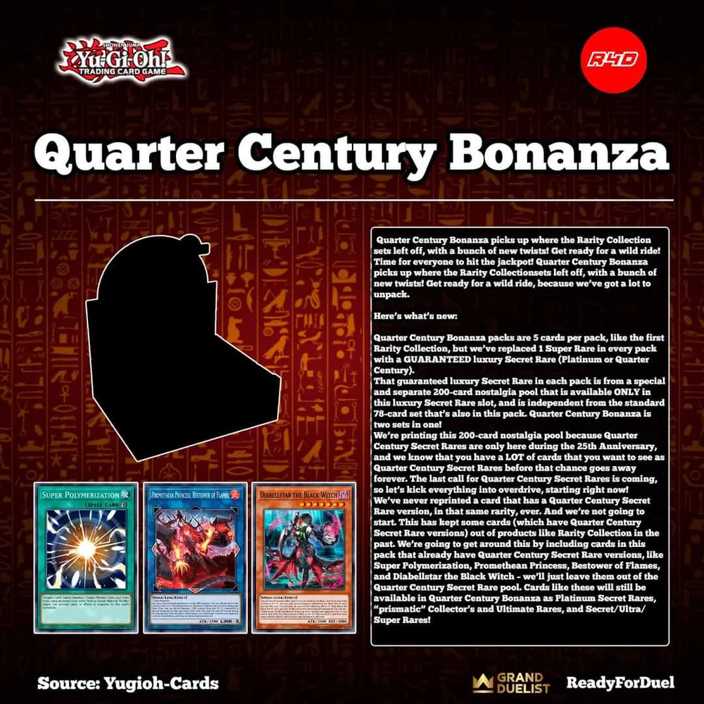 Yugioh - Quarter Century Bonanza: Sleeved Blister