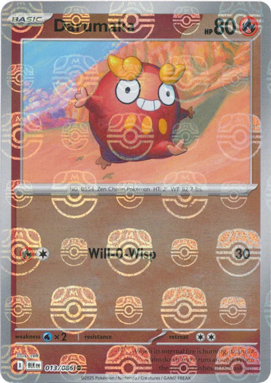 Darumaka (Master Ball Pattern) - 013/086 - Common - Holofoil