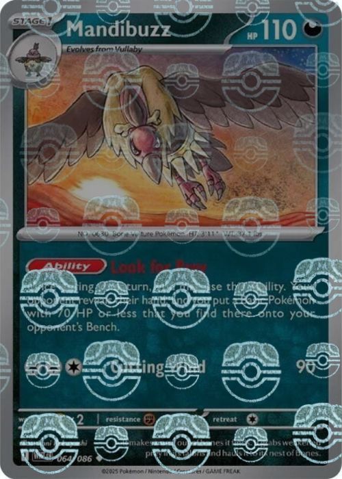 Mandibuzz (Master Ball Pattern) - 064/086 - Uncommon - Holofoil