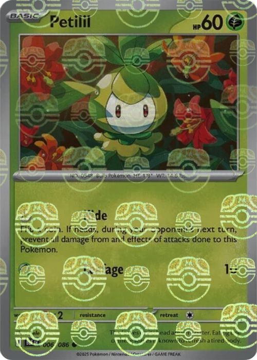 Petilil (Master Ball Pattern) - 006/086 - Common - Holofoil