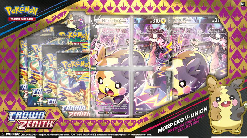 Pokemon - Crown Zenith - Premium Treasures Collection - Morpeko V-UNION