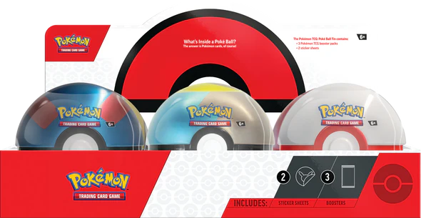 Pokemon - Poke Ball Tin - Winter 2024 - Set of 6