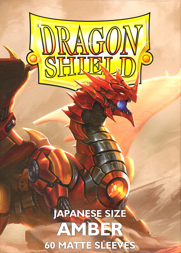 Dragon Shield - 60ct Japanese Size - Amber Matte