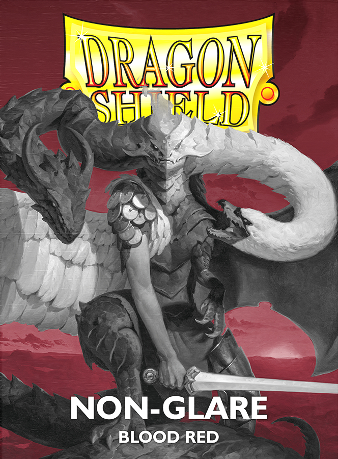 Dragon Shield - 100ct Standard Size - Matte Non-Glare Blood Red