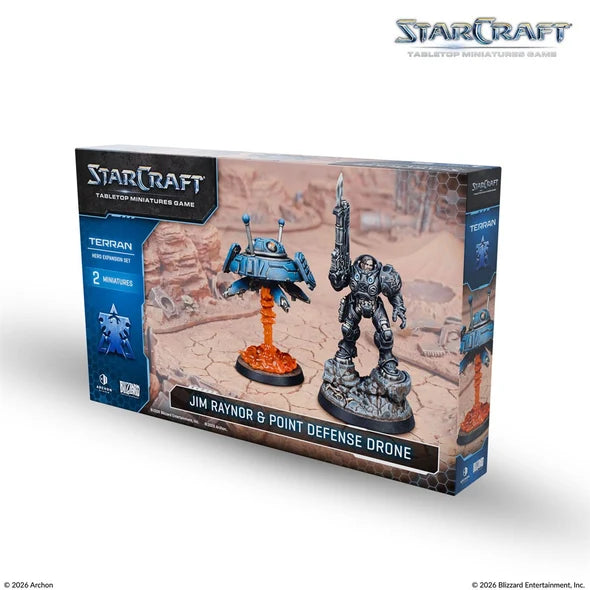 StarCraft: Tabletop Miniatures Game - Terran - Jim Raynor & Point Defense Drone Expansion Set