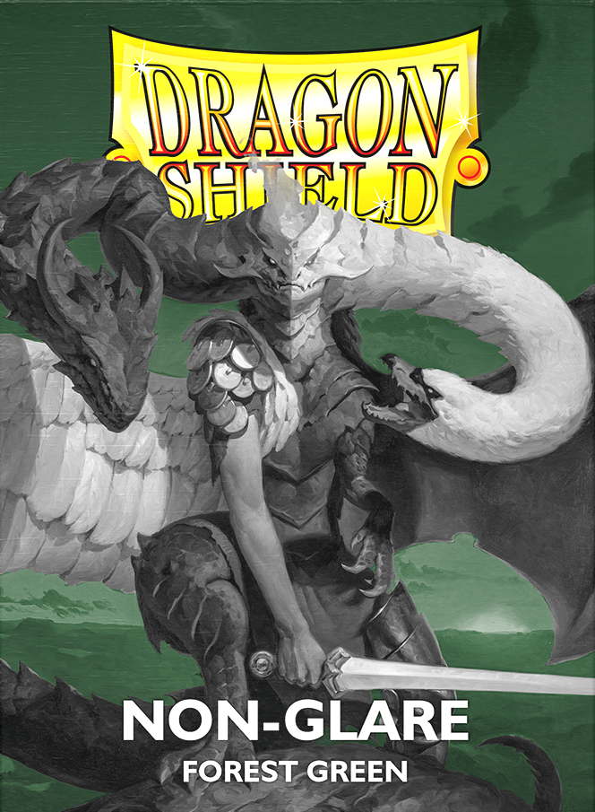 Dragon Shield - 100ct Standard Size - Matte Non-Glare Forest Green