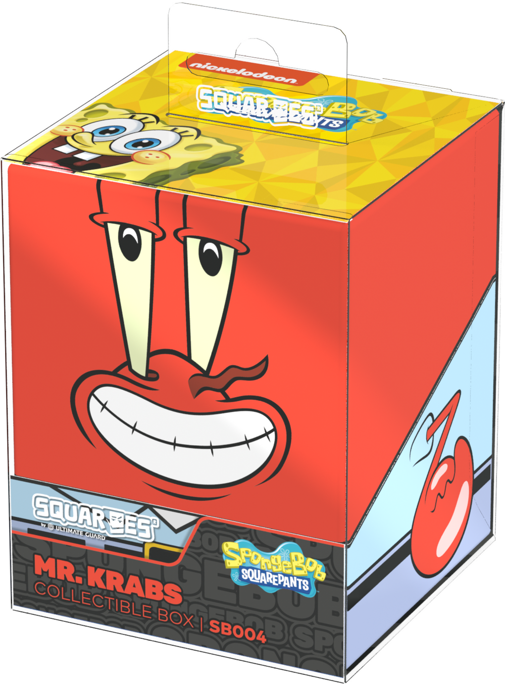 Ultimate Guard - Squaroes 100ct Deck Box - Spongebob Squarepants: Mr. Krabs