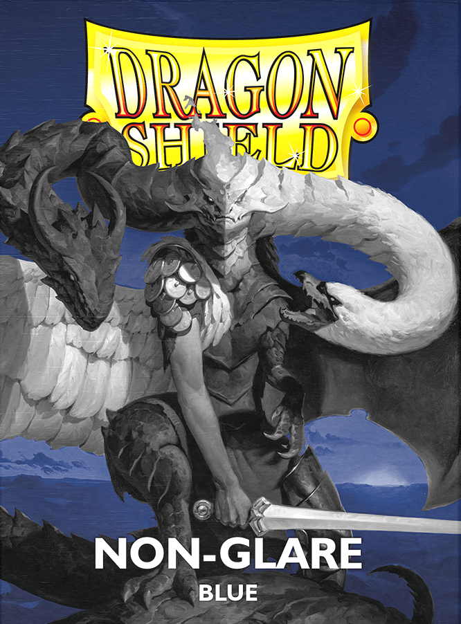 Dragon Shield - 100ct Standard Size - Matte Non-Glare Blue