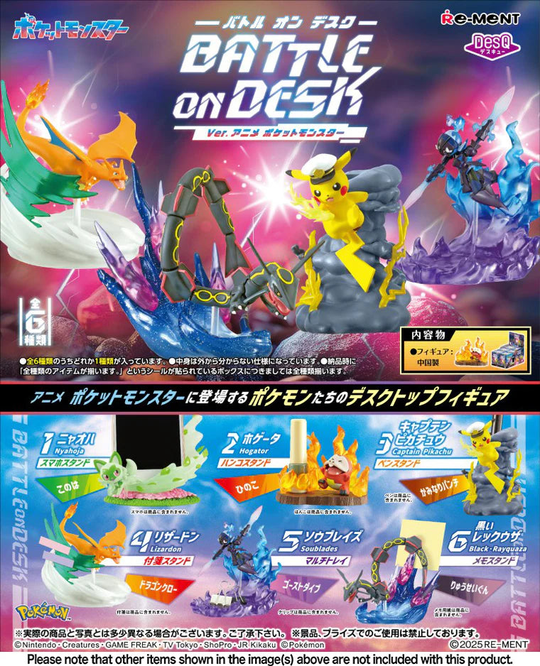 Re-Ment - Pokemon - Pokemon - DesQ Battle on Desk Ver. Anime Pocket Monster Blind Box