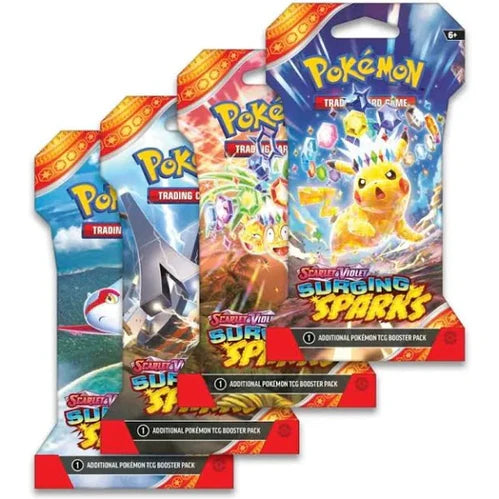 Pokemon - Scarlet & Violet: Surging Sparks 24 Sleeved Pack Bundle