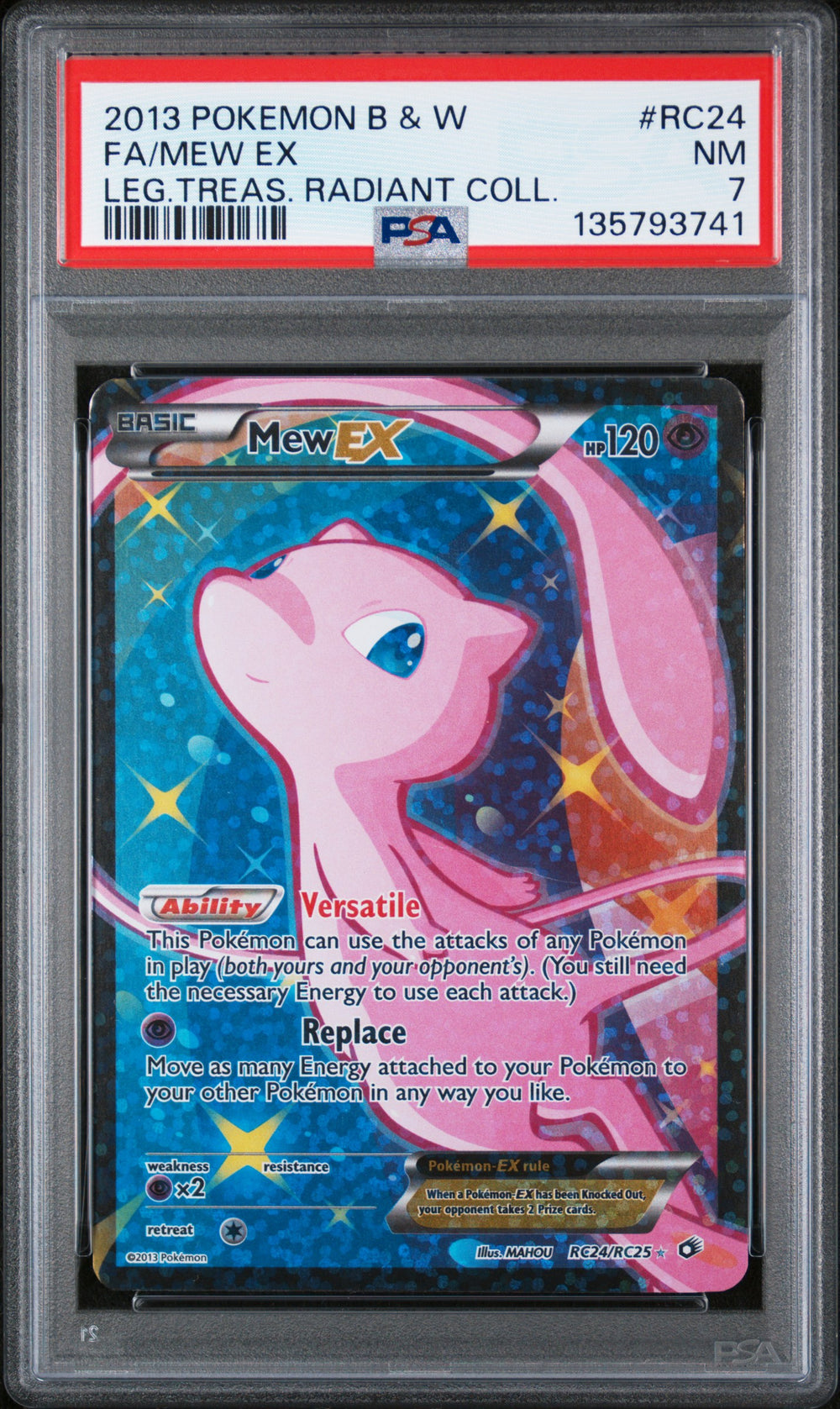 Pokemon - Legendary Treasures - Mew EX - RC24 - PSA 7