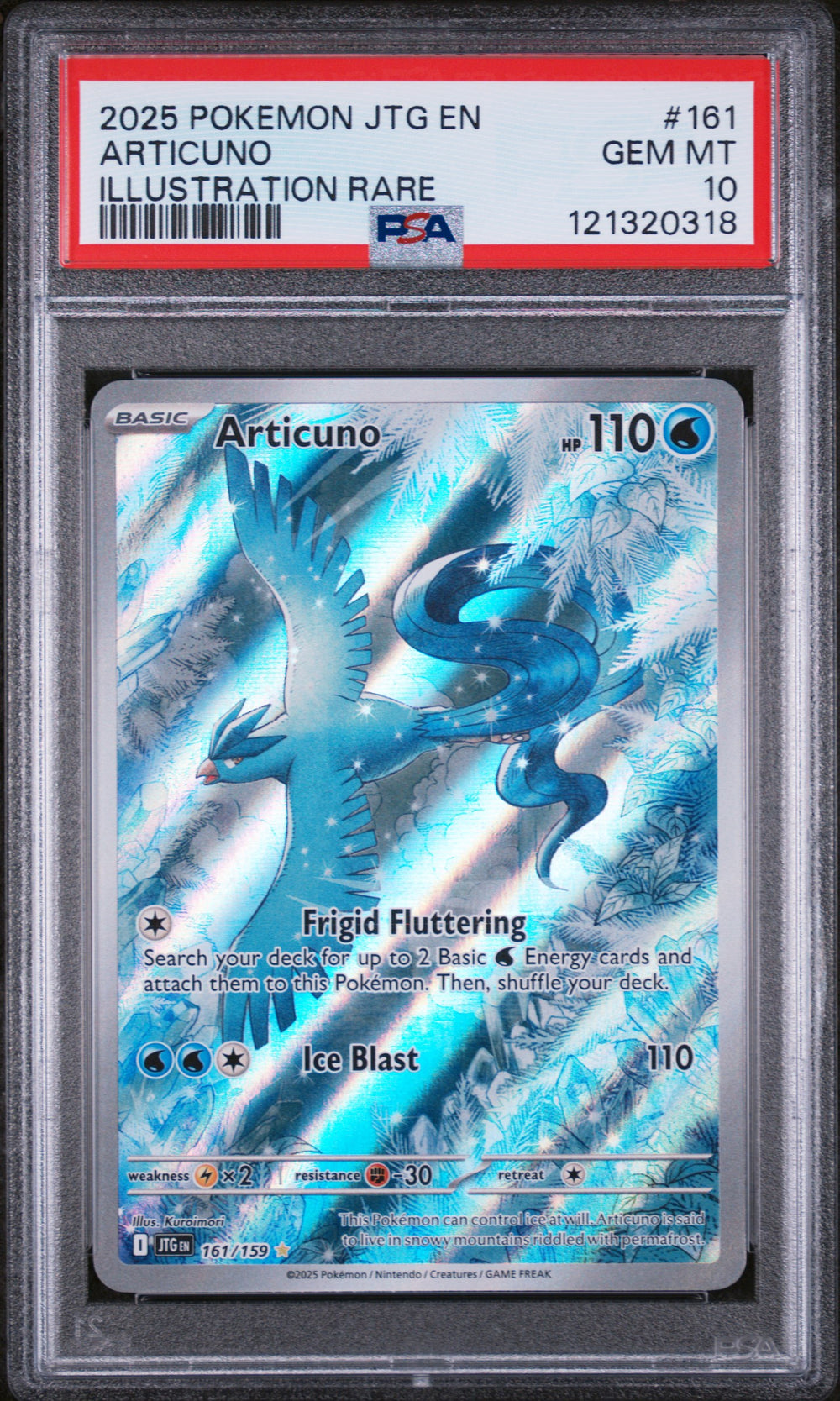 Pokemon - Journey Together - Articuno - Illustration Rare - PSA 10