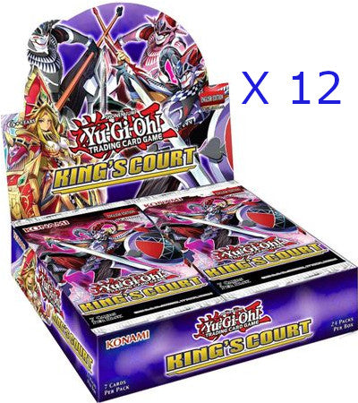 Yugioh - King's Court Booster Box Case - 12 Boxes