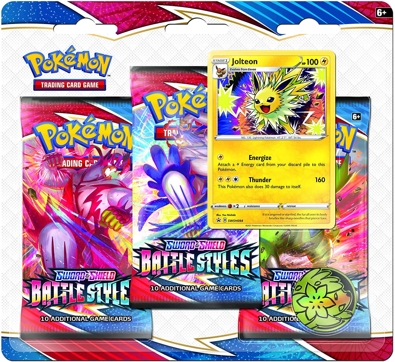 Pokemon - Battle Styles - 3 Pack Blister - Jolteon