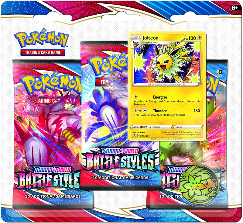 Pokemon - Battle Styles - 3 Pack Blister - Jolteon