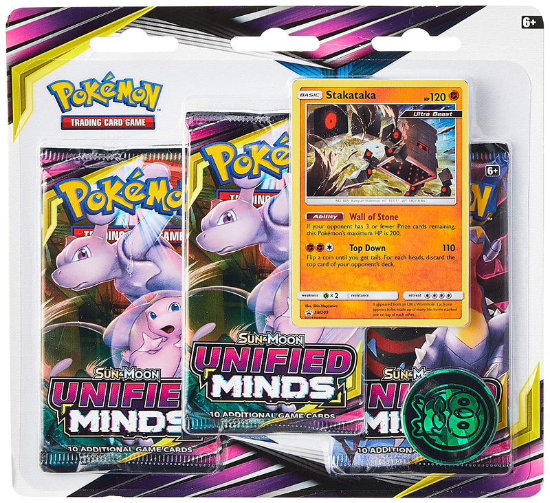 Pokemon - Unified Minds 3 Pack Blister - Stakataka