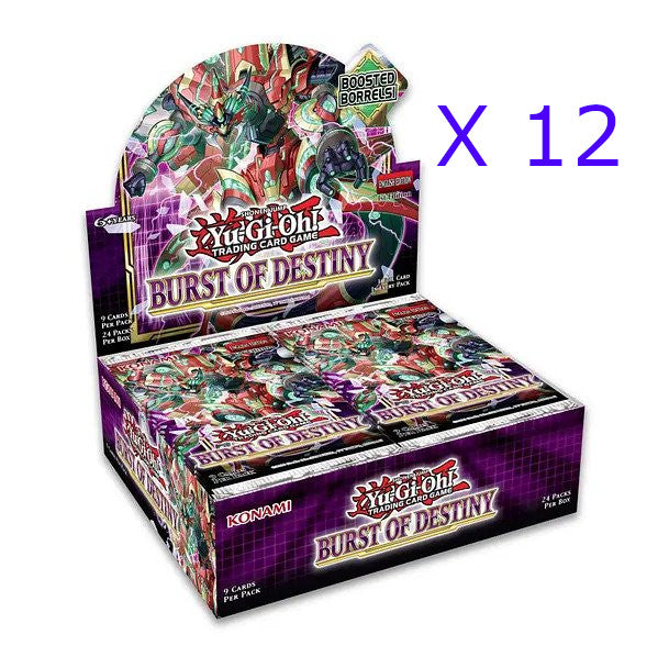 Yugioh - Burst of Destiny Booster Box Case - 12 Boxes