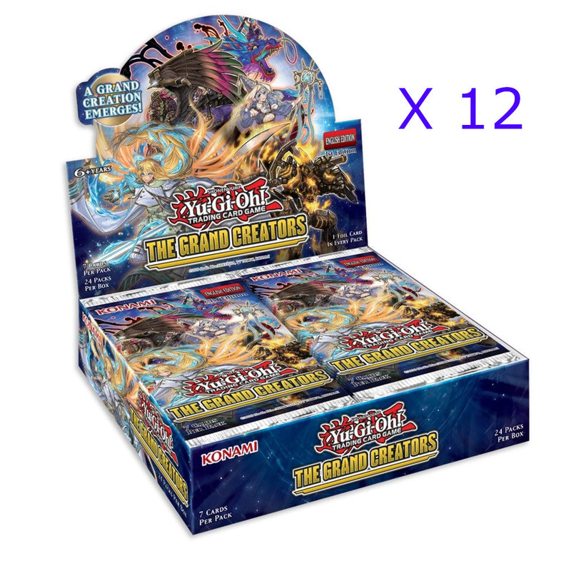 Yugioh - The Grand Creators Booster Box Case - 12 Boxes - 1st Edition