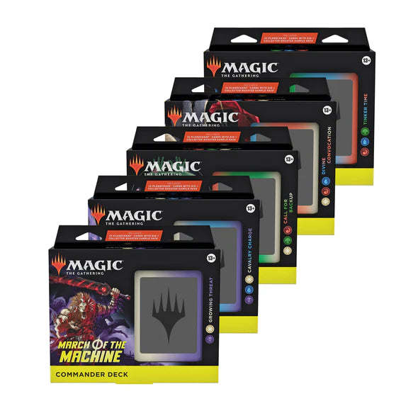 Magic: The Gathering - March of the Machine - Commander Deck - Set of 5