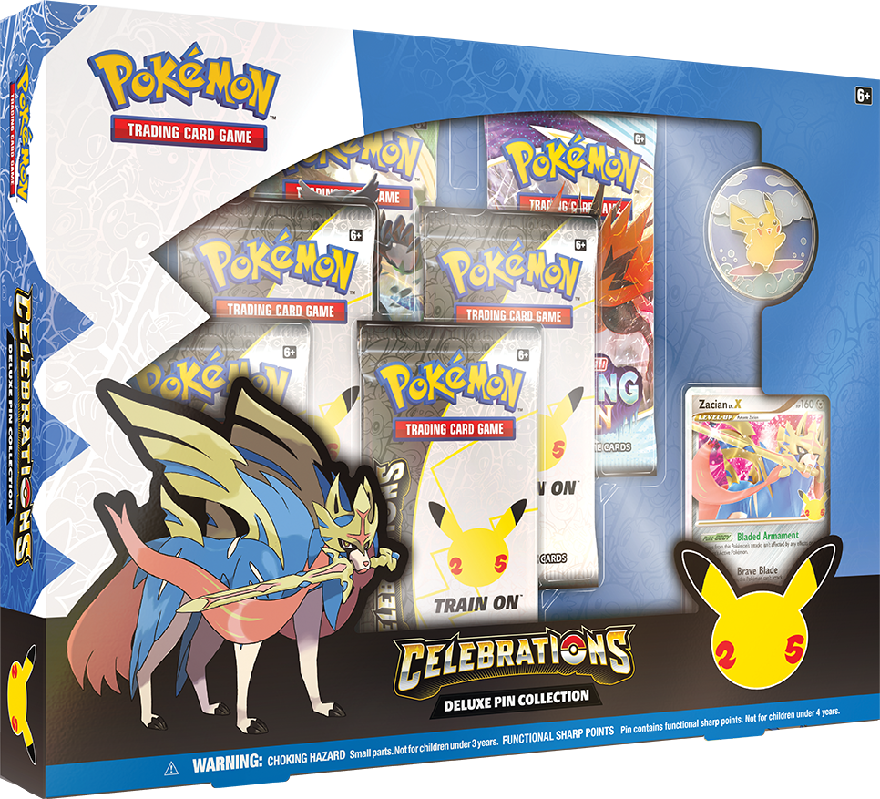Pokemon - Celebrations - Deluxe Pin Collection - Zacian LV.X