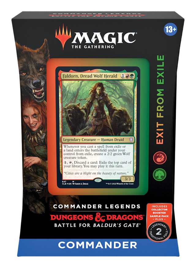 Magic the Gathering - Commander Legends: Battle for Baldur's Gate - Commander Legends: Battle for Baldur's Gate - English Commander Deck - Exit from Exile