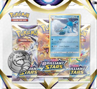 Pokemon - Brilliant Stars - 3 Pack Blister - Glaceon