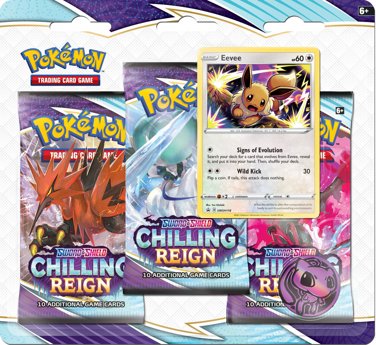 Pokemon - Chilling Reign - 3PK Blister - Eevee
