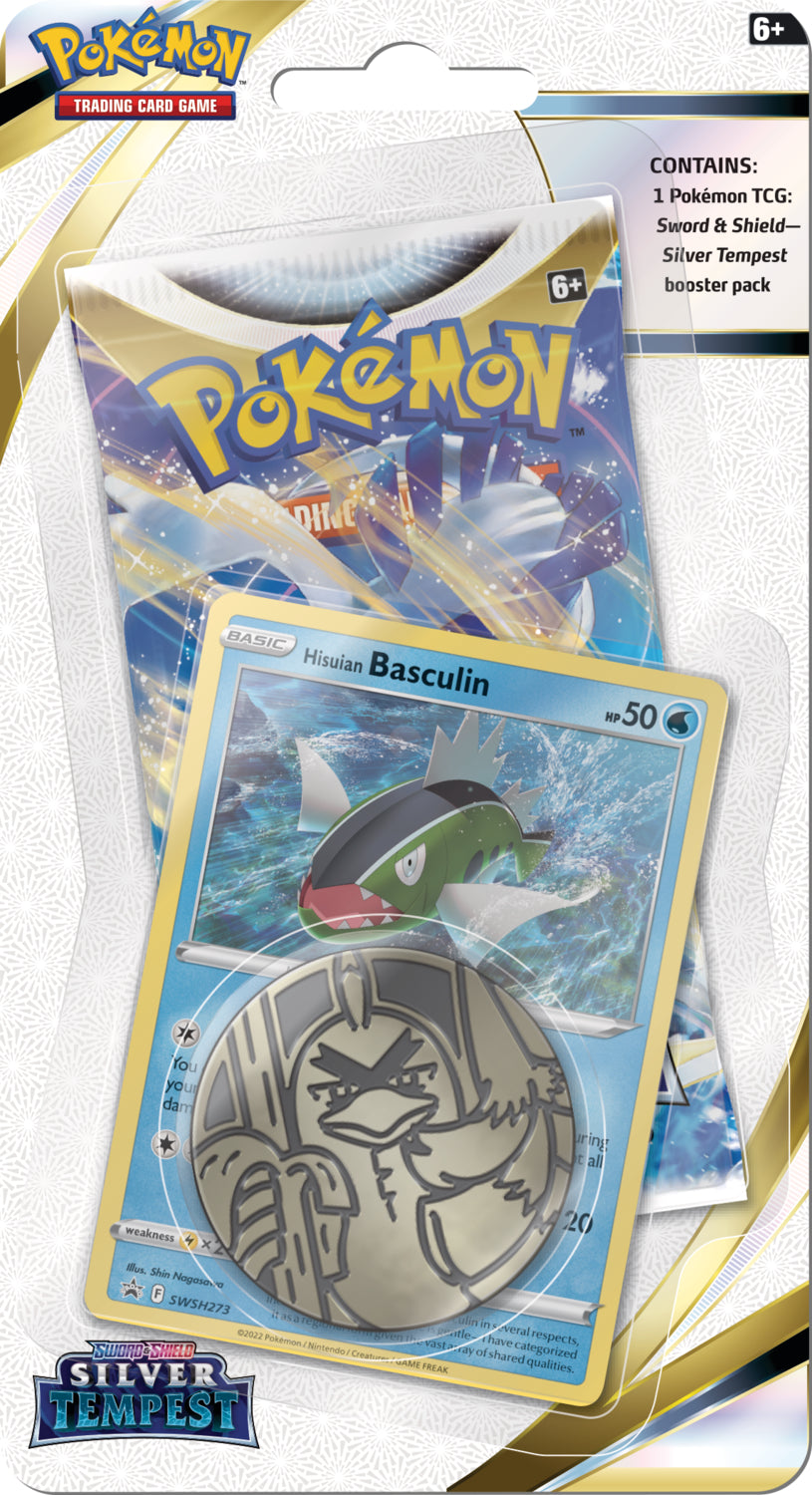 Pokemon - Silver Tempest - Checklane Blister - Basculin