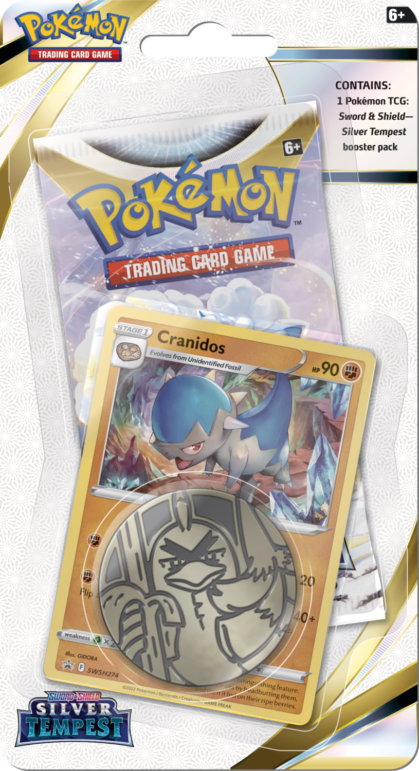 Pokemon - Silver Tempest - Checklane Blister - Cranidos