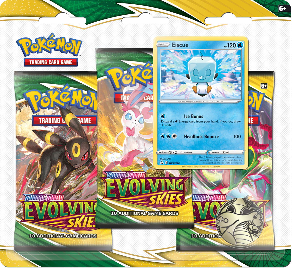 Pokemon - Evolving Skies - 3PK Blister - Eiscue