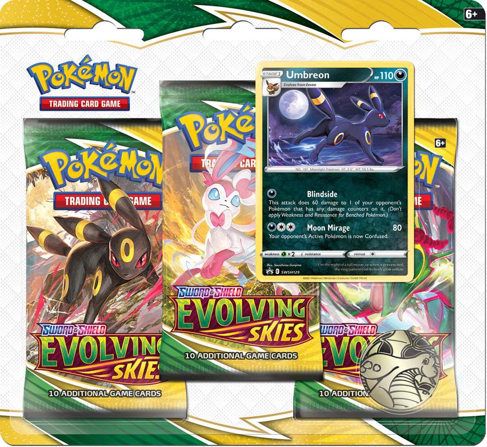 Pokemon - Evolving Skies - 3PK Blister - Umbreon