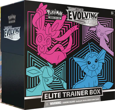 Pokemon - Evolving Skies - Elite Trainer Box - Sylveon, Vaporeon, Glaceon, and Espeon