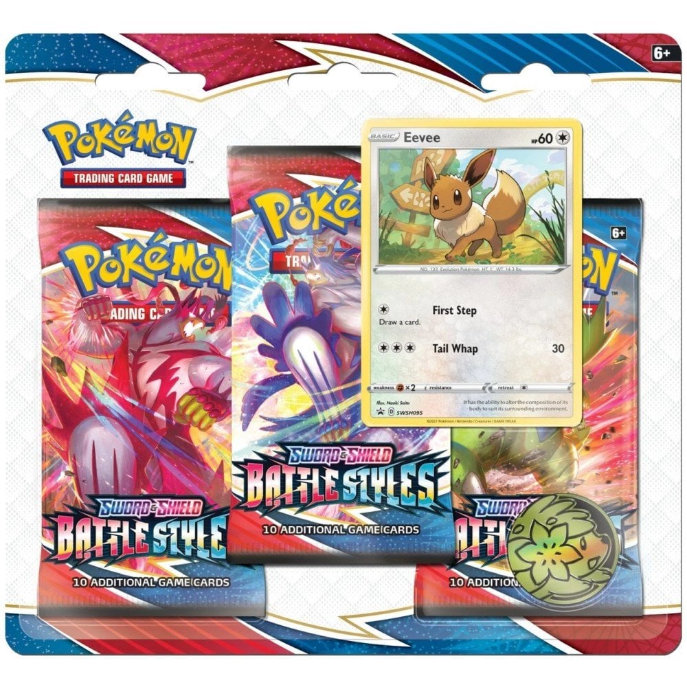Pokemon - Battle Styles - 3 Pack Blister - Eevee