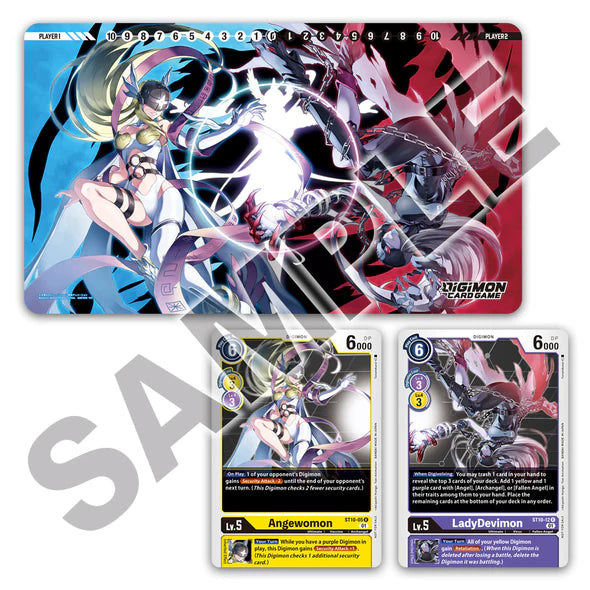 Digimon Card Game - Tamer Goods Set - Angewomon and Ladydevimon