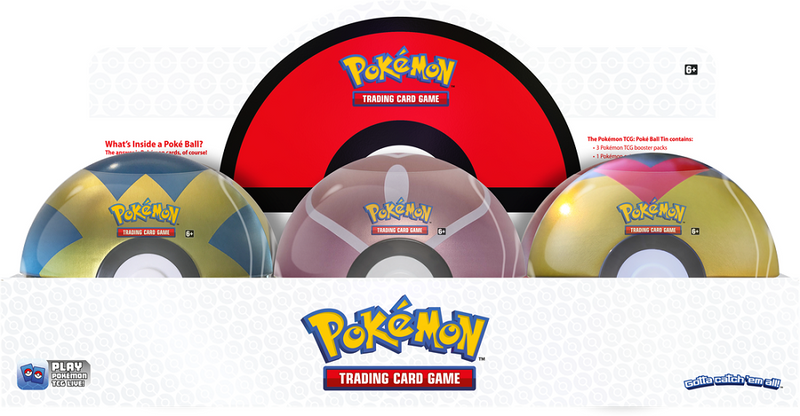 Pokemon - Poke Ball Tin - Spring 2022 - Set of 6