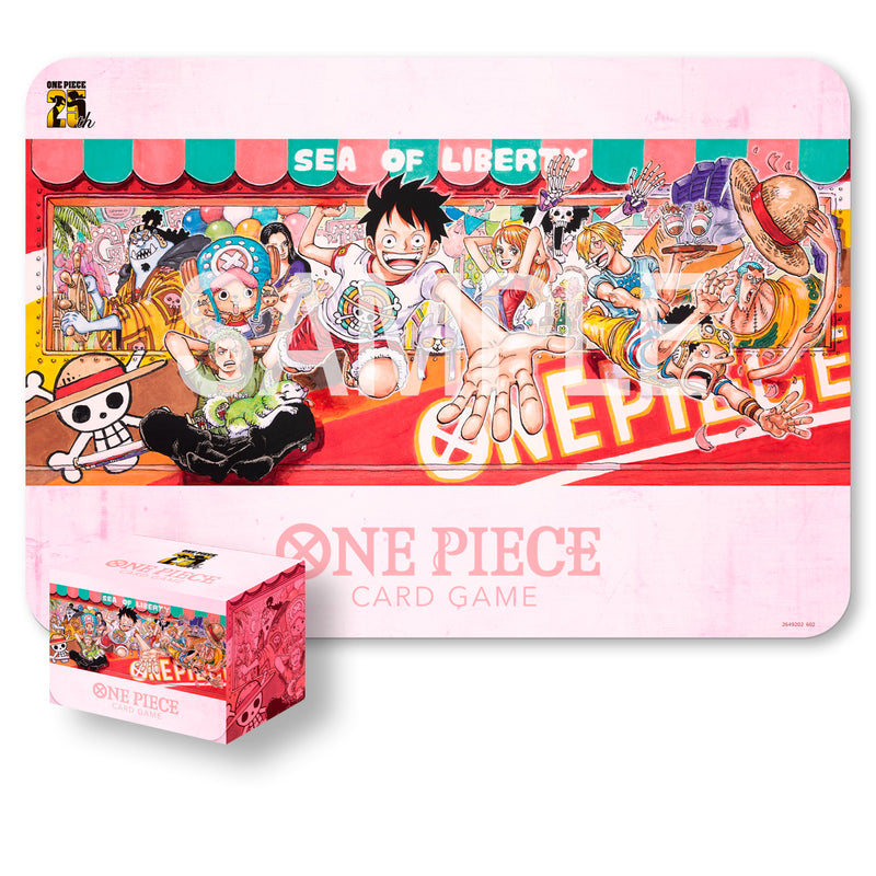 One Piece Card Game - Playmat and Card Case Set 25th Edition