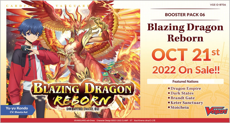 Cardfight!! Vanguard - VGE-D-BT06 - Blazing Dragon Reborn - Booster Box