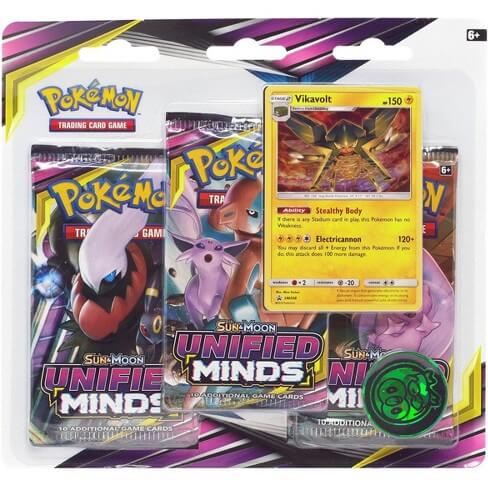 Pokemon - Unified Minds 3 Pack Blister - Vikavolt